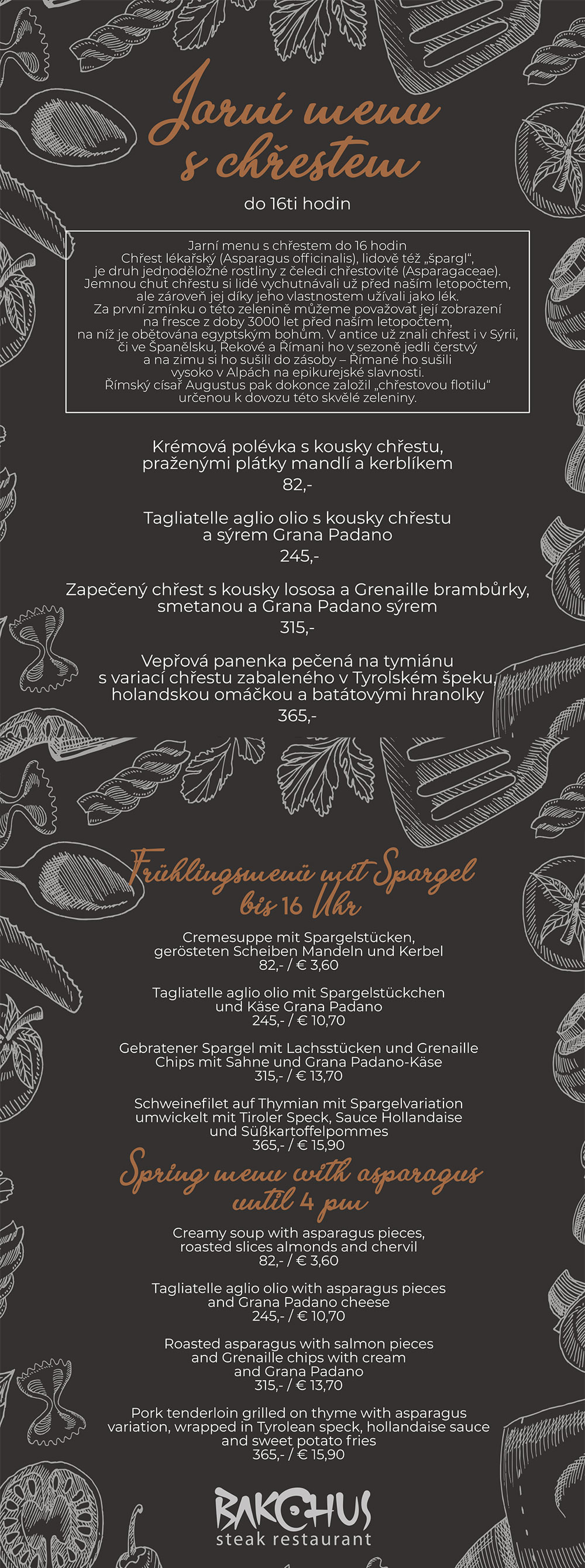 Chřestové menu
